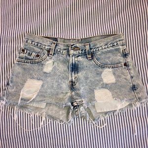 Levi’s Distressed Jean Shorts